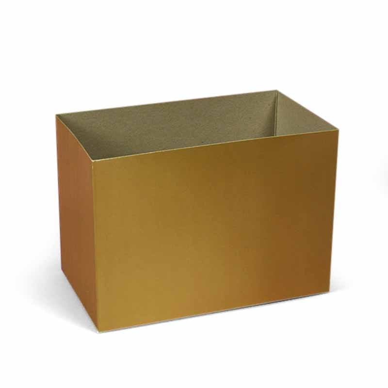 Gold Basket Box 10" X 6" X 7 1/2" Quantity 100 by Paper Mart