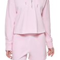 thumbnail image 3 of Calvin Klein Women's Half Zip Hoodie Pink Size Large, 3 of 3