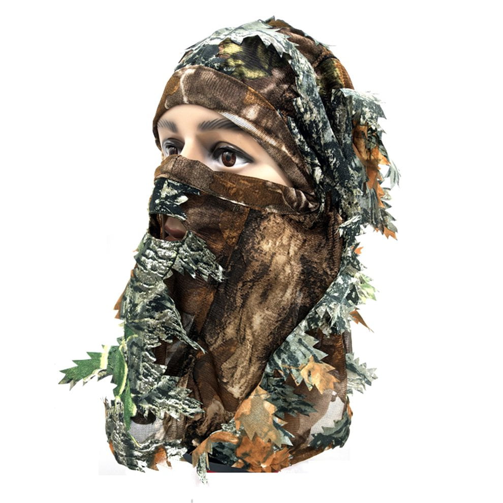 3D Camouflage Balaclava Full Face Mask Wargame Cycling Hunting Military Helmet