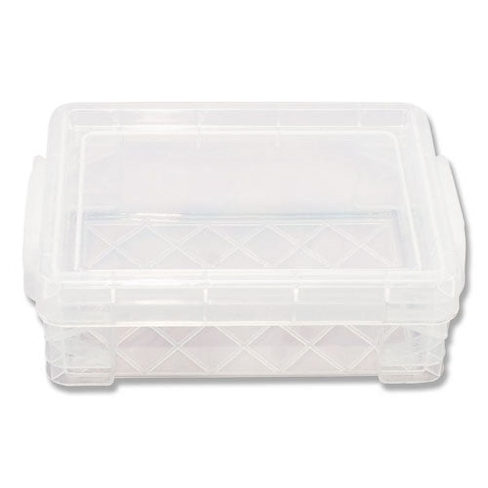 Super Stacker Crayon Box, Plastic, 4.75 x 3.5 x 1.6, Clear | Bundle of 2 Each