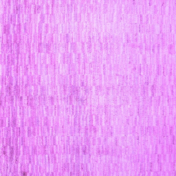 Ahgly Company Indoor Square Abstract Purple Contemporary Area Rugs, 7' Square