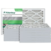 Filterbuy 20x30x2 MERV 8 Pleated HVAC AC Furnace Air Filters (12-Pack)