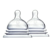 Munchkin® LATCH™ Stage 1 Anti-Colic Nipple, BPA-Free, For Ages 0 Months+, Clear, Unisex, 2 Pack