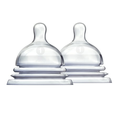 Munchkin® LATCH™ Stage 1 Anti-Colic Nipple, BPA-Free, For Ages 0 Months+, Clear, Unisex, 2 Pack