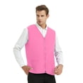 thumbnail image 3 of TOPTIE Adult Volunteer Work Vest Event Supermarket Apron Vests - Pink, 3 of 8