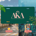 thumbnail image 5 of 1 Pcs 2D Flat License Plate Covers & Frames, Alpha Kappa Alpha For Decorative Front, Waterproof For Decoration Aluminum License Plate Covers & Frames Cover For Men Women, 12" X 6", 5 of 7