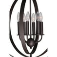 thumbnail image 4 of Woodbridge Lighting Camellia Round 6-Light Metal Pendant Chandelier in Nickel, 4 of 5