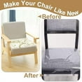 thumbnail image 3 of 6 Pack Plastic Chair Covers for Dining Chair, Clear Chair Seat Cover Plastic Covers, PVC Seat Chair Protector, Waterproof Kitty Scratch Resistant Clear Seat Covers for Most 21"- 23" Chair, 3 of 7