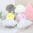 thumbnail image 4 of CHUANK 3 Pcs Jupe Tutu en Dentelle pour Chiot Robe Princesse à Volants Printemps Été Bleu L, 4 of 10