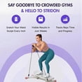 thumbnail image 2 of CLIQKWEN All-Motion Balance Board with LCD Monitor & Resistance Bands - 300lb Capacity Wobble Board for Core Workouts, Home Gym, Just 15 Min Daily, 2 of 7