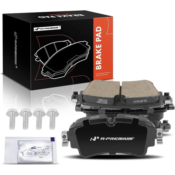 A-Premium Rear Ceramic Brake Pads Set Compatible with Audi A4 2017-2020, Q5 2018-2020, Q5 PHEV, A4/A6 Allroad, A4/A5/A6 Quattro, A5 Sportback, A7 Sportback, RS5, S4, S5, RS5/S5 Sportback, 4-Pack