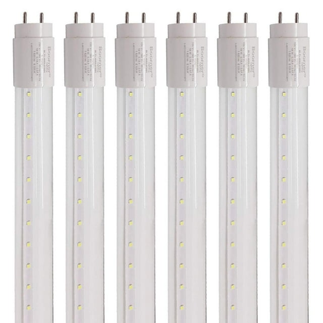 Lampara Tubo LED T8 Boomer Luz Fria 18W Transparente 6 Piezas BLTL-4002-01865