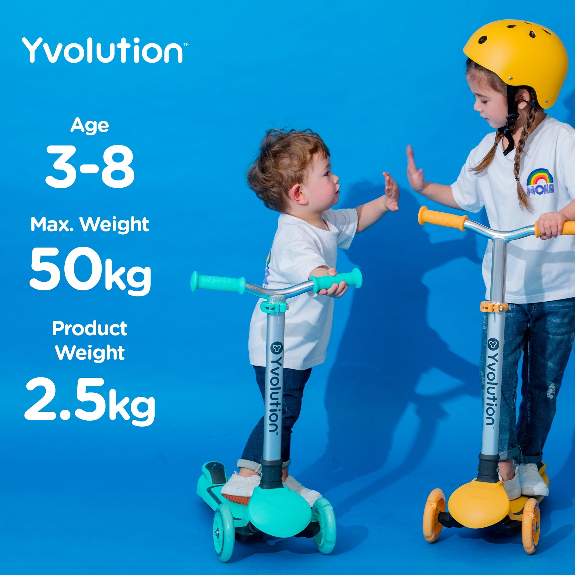 Yvolution Y Glider Air Kids Scooter - Green, Unisex