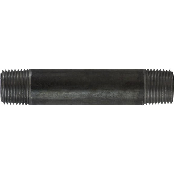 1/2 X 10 Black Steel Nipple, Black Sch 40 Steel Nipples, Nipples and Fittings