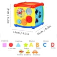 thumbnail image 4 of Cubo de actividades para bebés de 1 a 2 años, centro de actividades multifuncional 6 en 1, juguetes musicales educativos preescolares para niños y niñas, regalo de Navidad., 4 of 5
