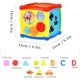 thumbnail image 4 of Cubo de actividades para bebés de 1 a 2 años, centro de actividades multifuncional 6 en 1, juguetes musicales educativos preescolares para niños y niñas, regalo de Navidad., 4 of 5