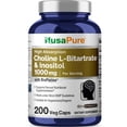 thumbnail image 1 of Suplemento NusaPure de colina e inositol 1000 mg 200 cápsulas, 1 of 9