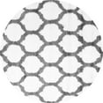 thumbnail image 1 of Ahgly Company Indoor Round Trellis Gray Contemporary Area Rugs, 7' Round, 1 of 1