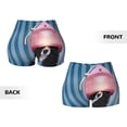 thumbnail image 5 of Xecao Dog in Hairdresser Print Workout Shorts for Women Soft Smooth Gym Yoga Scrunch Active Tennis Workout Running Shorts, 5 of 9