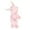 Pink, variant on Baby Cute Rabbit Romper Thick Fleece Jumpsuit Hooded Bodysuits Infant Winter Warm Rompers Newborn Snow Suit Clothes