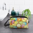 thumbnail image 6 of XMXT Large Capacity Makeup Bag, Watercolor Donut Pattern Storage Bags Travel Toiletry Cosmetic Bag for Women Men, 6 of 9