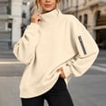 thumbnail image 6 of Kezqiaxn Womens Crewneck Sweatshirt Fashion Long Sleeve Fall Casual Pullover Tops with Pockets Sweatshirts for Women, 6 of 7