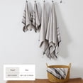 thumbnail image 4 of Luxurious Soft Cotton Decorative 2 Pack Bath Sheet Set, Light Grey / Mid Grey / Dark Grey., 4 of 6