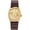 Gold Brown, variant on Creative Elegant Unisex Quartz Watch with Soft Leather Strap – Unique Twisted Dial Design Fashion Dress Wristwatch for Men and Women, Stylish Gift for Him or Her