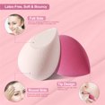 thumbnail image 4 of DUAIU 4 Pcs Dry and Wet Use Makeup Sponge Set Blender Beauty Foundation Blending Sponge, Flawless for Liquid, Cream, and Powder, Multicolor Makeup Sponges with Storage Box - Xmas Gift, 4 of 6