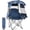 Navy Blue, variant on ABORON Camping Chair with Canopy Sunshade, Portable Folding Camping Chair for Outdoor & Beach, Heavy Duty Lawn Chair for Adults with Cooler Bag and Cup Holder, Supports 330 lbs - Navy Blue