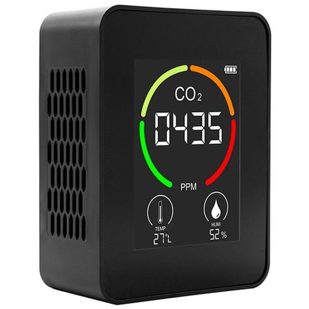 Détecteur CO2 WiFi Intelligent DANOPLUS - Moniteur Qualité Air Écran LED 28cm - Température Humidité Maison Bureau