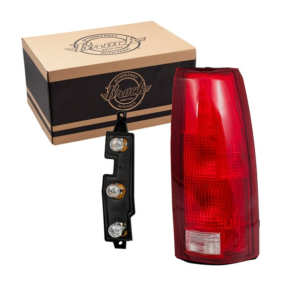 Brock Tail Light for 1988-1999 C1500 w/ Connector Plate Bulbs Classic Right 5977868 1988-2000 C2500