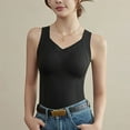 thumbnail image 2 of hotojiny Women's Winter Thermal Tank Tops with Built in Bra Warm Fleece Lined Base Layer Sleevesless Shirts Soft Underwear, 2 of 4