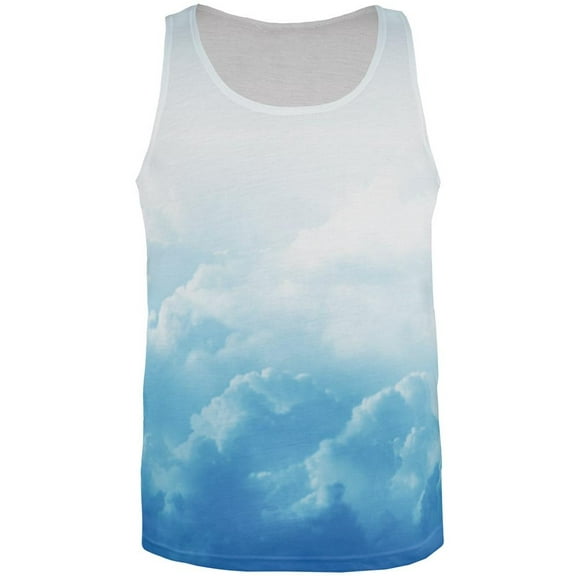 Clouds All Over Adult Tank Top - Medium
