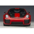 thumbnail image 5 of Autoart 78173 Modèle Réduit Porsche 911 Gt2 Rs Weissach avec Bande de Carbone, Rouge, 5 of 5