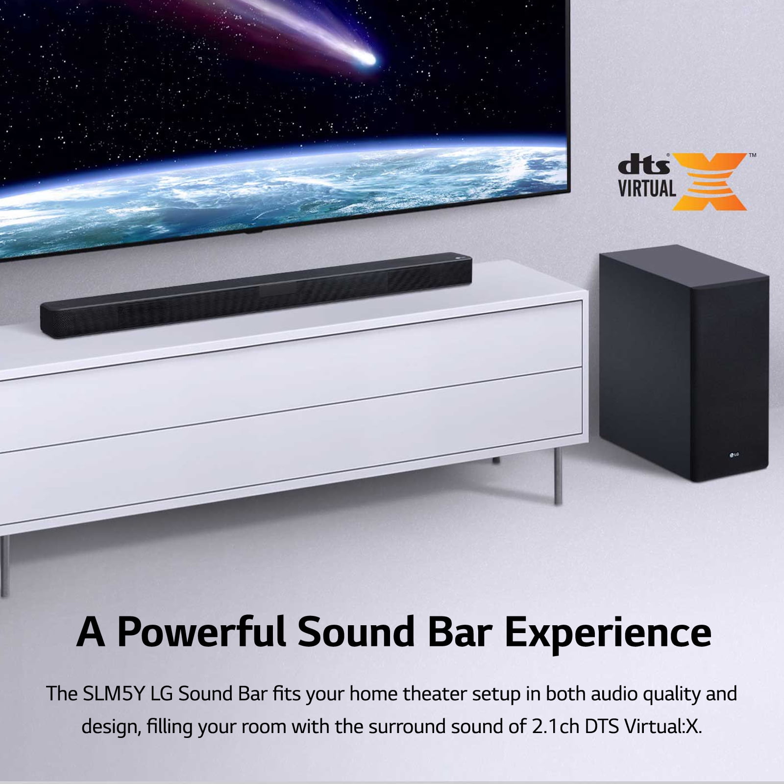 LG 2.1 High Res Audio Sound Bar with DTS Virtual:X - SLM5Y - Walmart.com