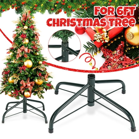 Green Metal Christmas Tree Stand For 6ft Artificial Trees Shop Home