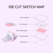 Creative Hand Die Cutting Machine Portable Making Exquisite Pattern Machine Use with Cutting Die Crafts Supplies