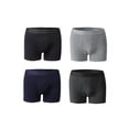 thumbnail image 6 of Spencer 4 Pack Men's Stretch Regular Leg Boxer Briefs Soft Cotton Open Fly Tagless Underwear - Size L, 6 of 9