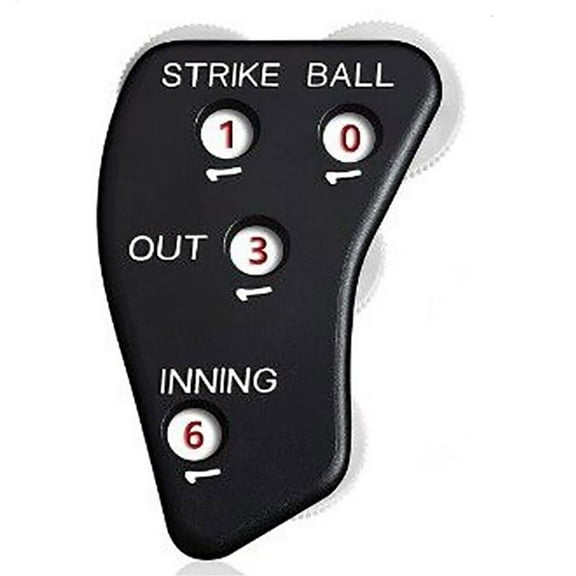 Necvior 4 Wheel Umpire Indicator Scorer Clickers Handheld Baseball Softball Game Counter