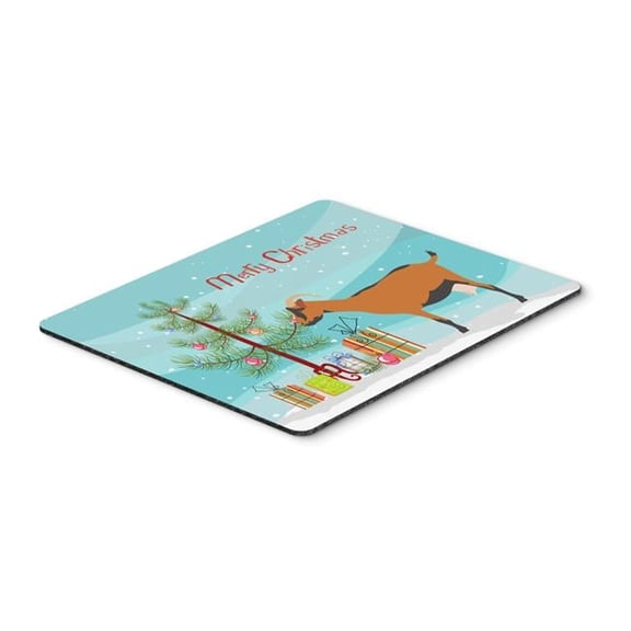 Carolines Treasures  Oberhasli Goat Christmas Mouse Pad - Hot Pad or Trivet