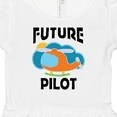 thumbnail image 4 of Inktastic Future Pilot Helicopter Girls Baby Dress, 4 of 5