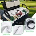 thumbnail image 5 of Golf Cart Seat Covers for 2 Seater, Christmas Soft Microfiber Cart Seat Towel Blanket, Winter Snowflake Snowman Pine Tree Absorbent Breathable Non Slip Bench Seats Protector for Golf Course 51"x31", 5 of 9