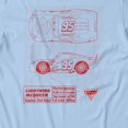 thumbnail image 3 of Disney Pixar Cars Men's Mcqueen Schematics T-Shirt (Bright White, S-XXXL), 3 of 4