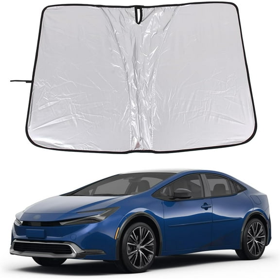 Windshield Sun Shade for Toyota Prius XW60 2023 2024, Front Window Sunshade, Sun Visor Blocker, UV Protector, Heat Shield Keep Your Vehicle Cool, Lightweight & Portable
