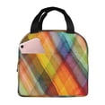 thumbnail image 1 of Disketp Abstract Watercolors Tartan Bolsa Térmica para Almuerzo para Hombre y Mujer, Ideal para Trabajo, Senderismo y Picnic, 1 of 8