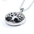 thumbnail image 1 of Natural Round Gem Stone Kabbalah Tree of Life Necklaces Pendants, 1 of 6
