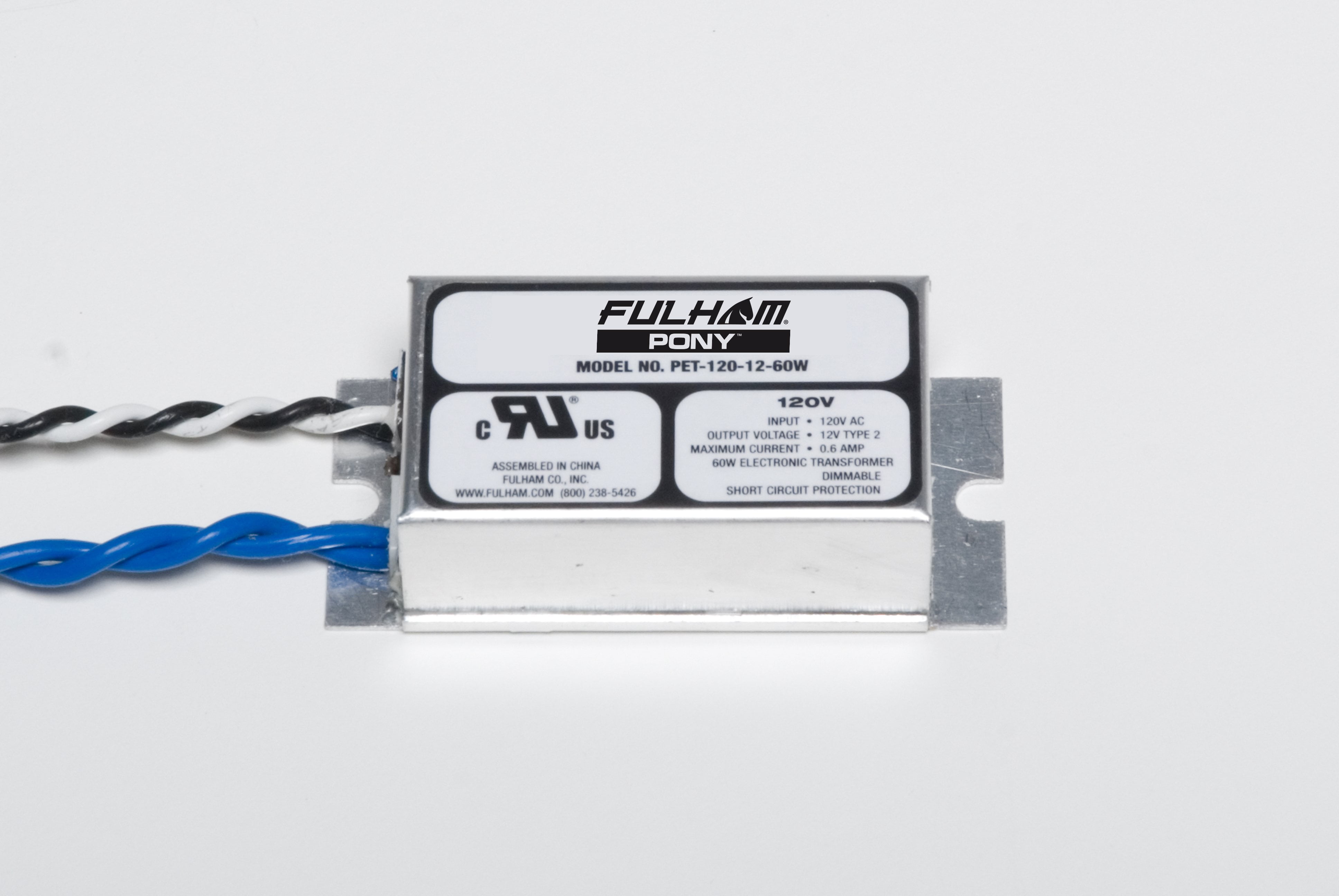 PONY Electronic Low Voltage Step Down Transformer 120V AC > 12V