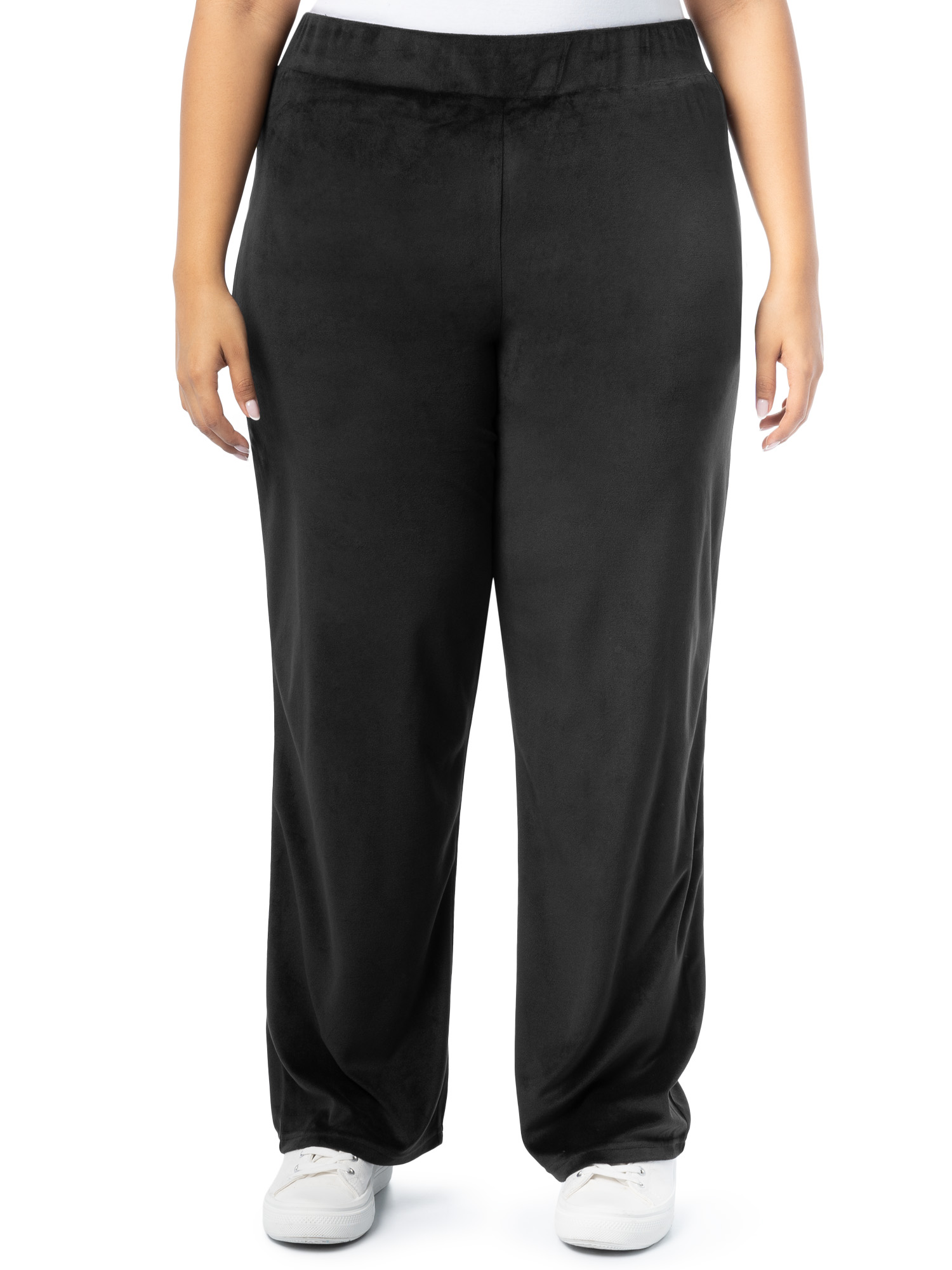 Athletic Works Women's Plus Velour Zip-Up Tracksuit photo 7