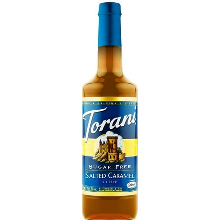 Torani Sugar Free Salted Caramel Syrup, 25.4 Oz